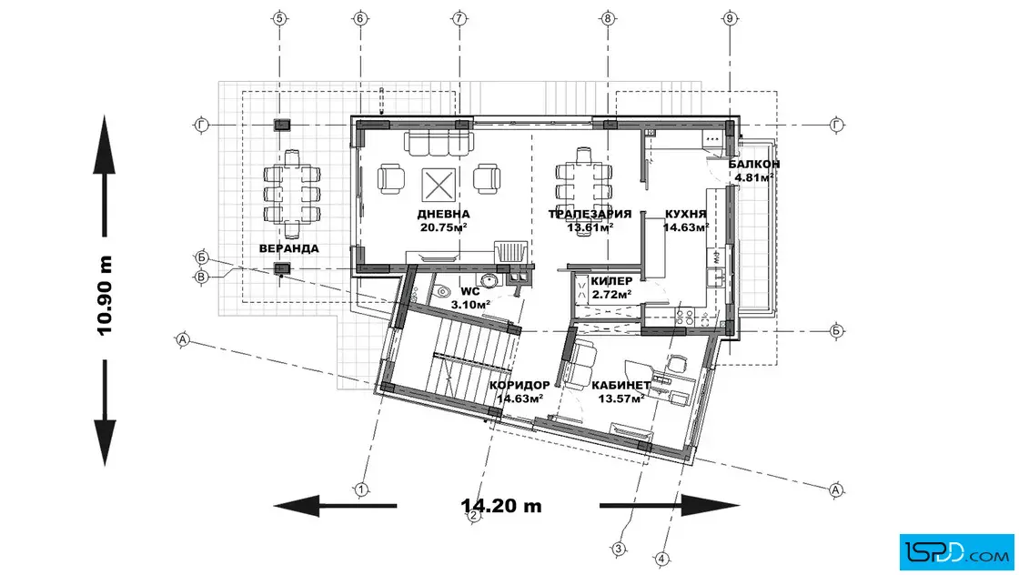 План на първи етаж