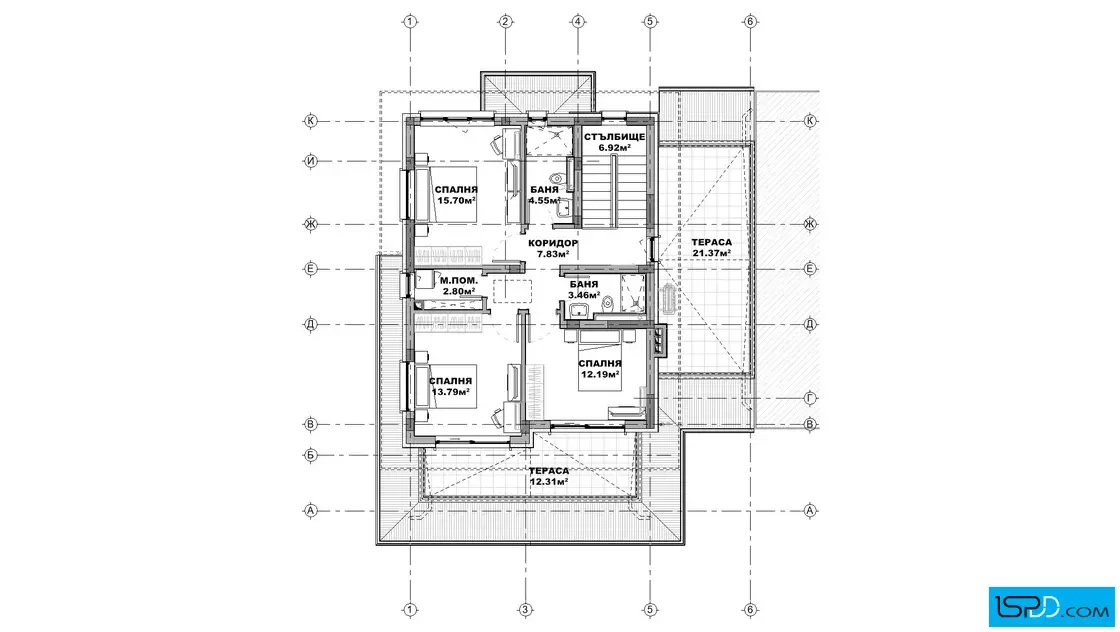 План на втори етаж План на втори етаж