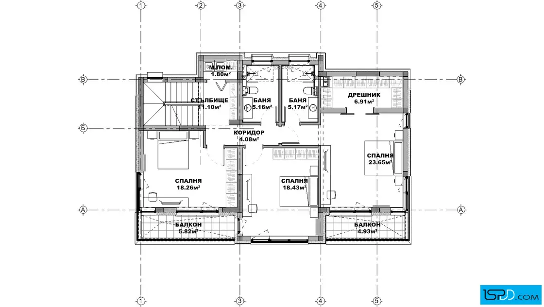 План на втори етаж План на втори етаж