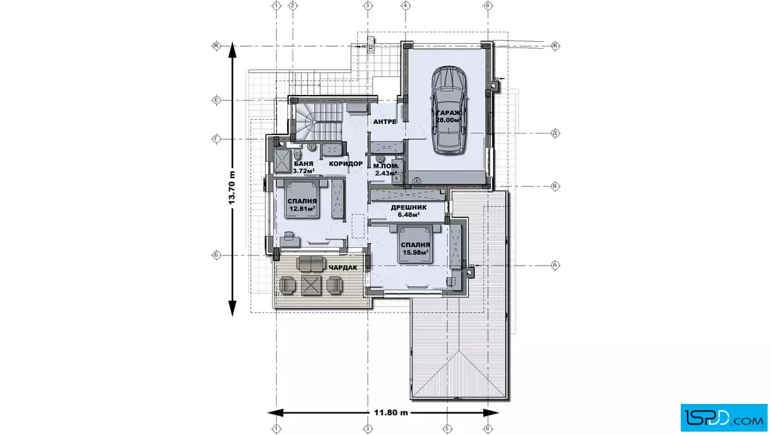 План на втори етаж