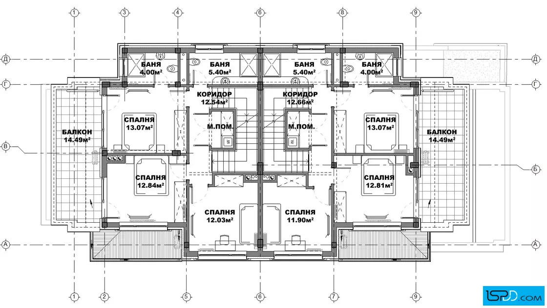 План на трети етаж