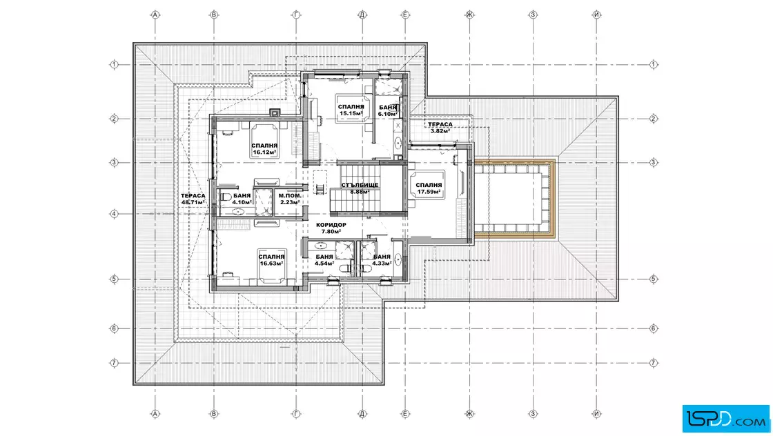 План на втори етаж План на втори етаж