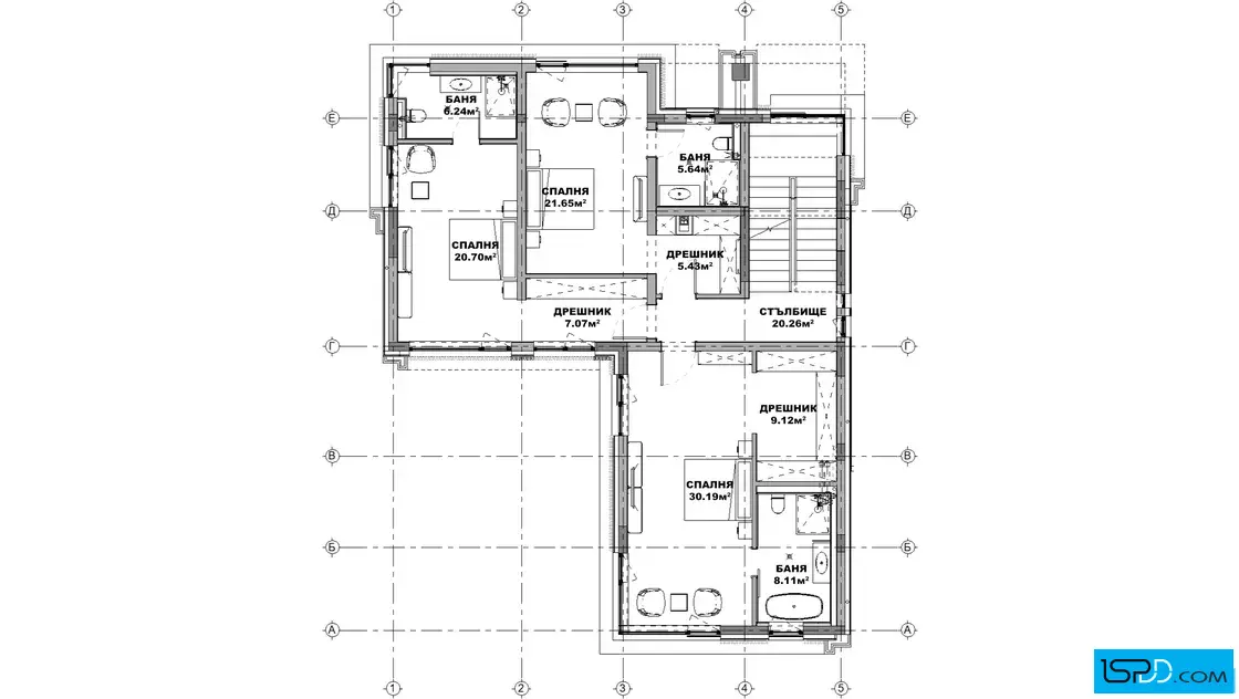 План на втори етаж План на втори етаж