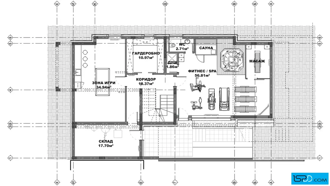 План на подземен етаж