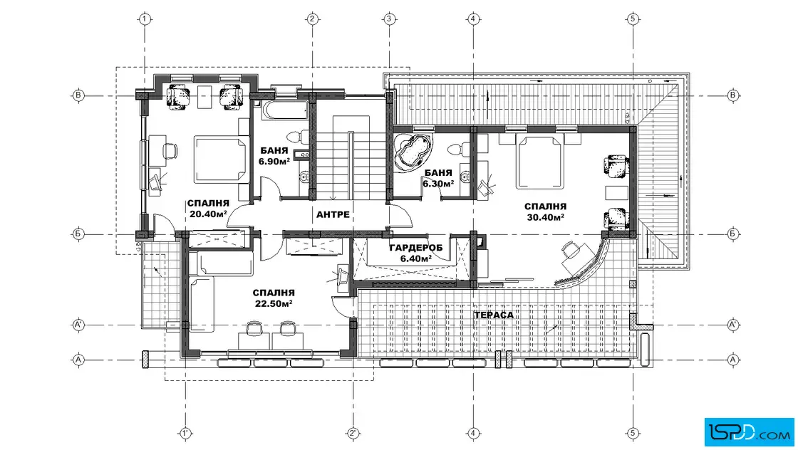 План на втори етаж План на втори етаж