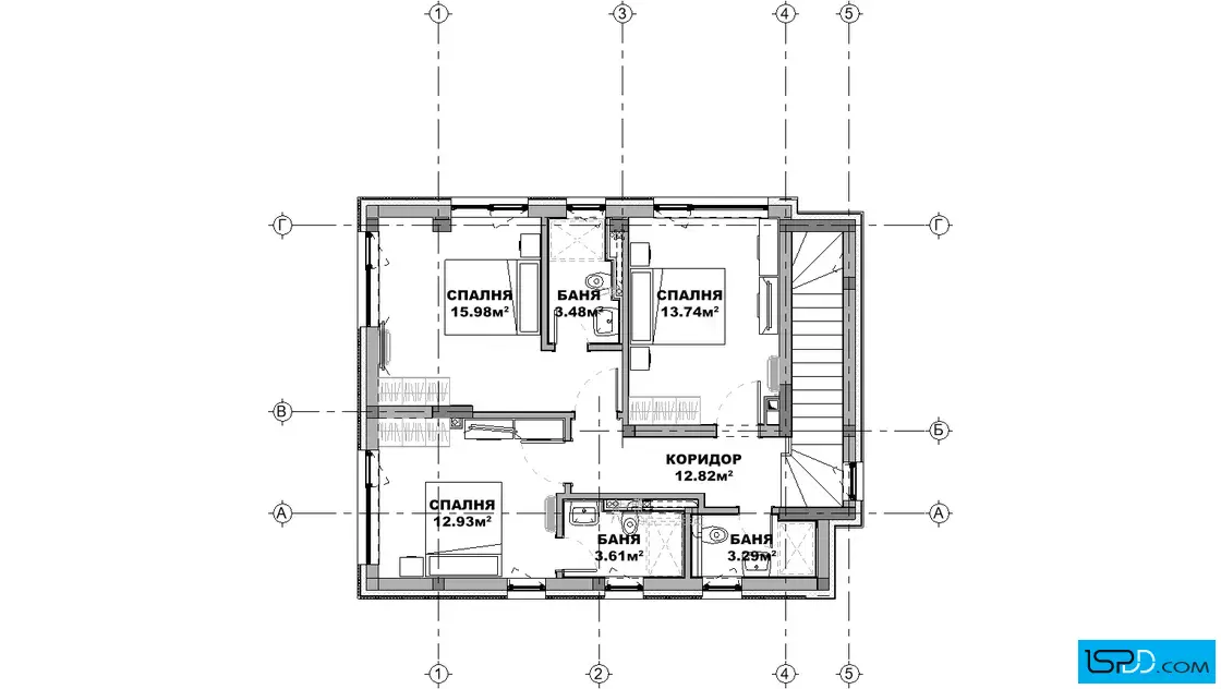 План на втори етаж План на втори етаж