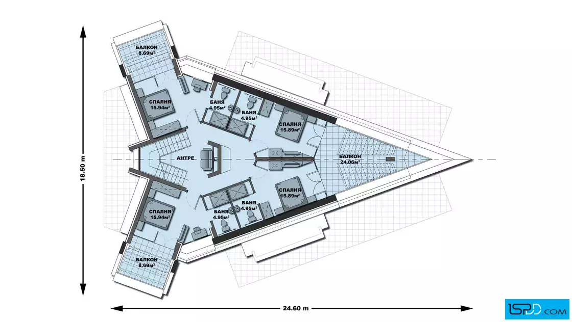 План на втори етаж