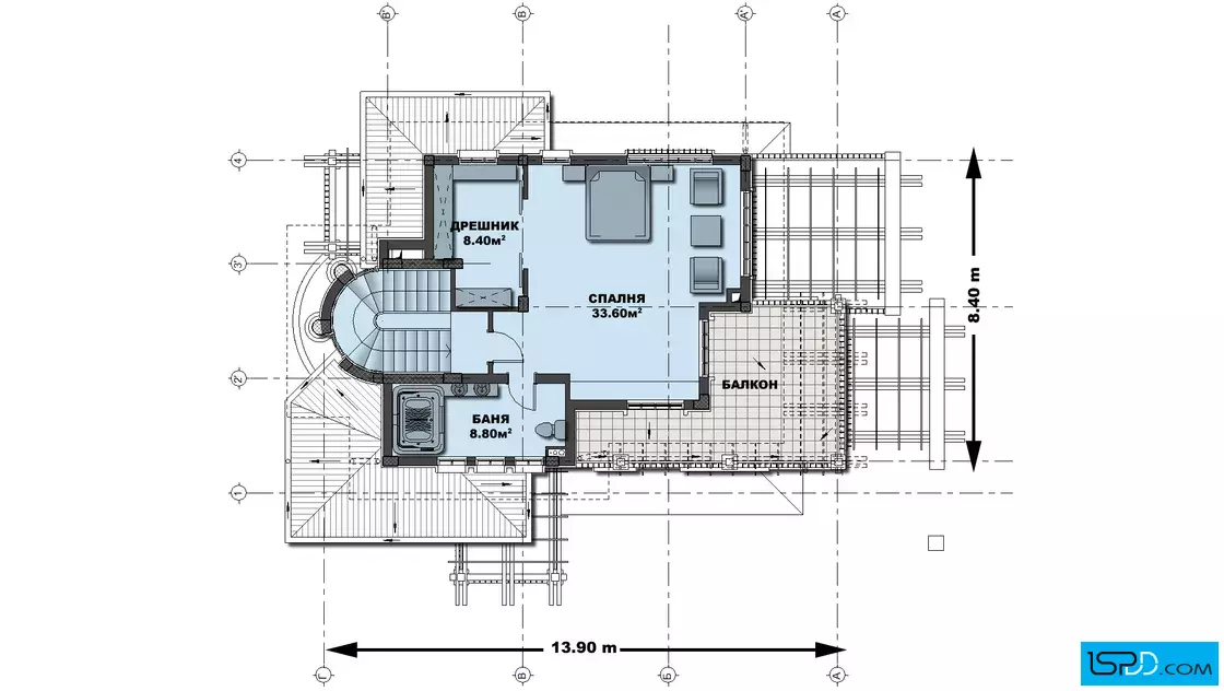 План на трети етаж