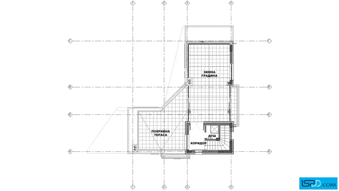 План на покривен етаж