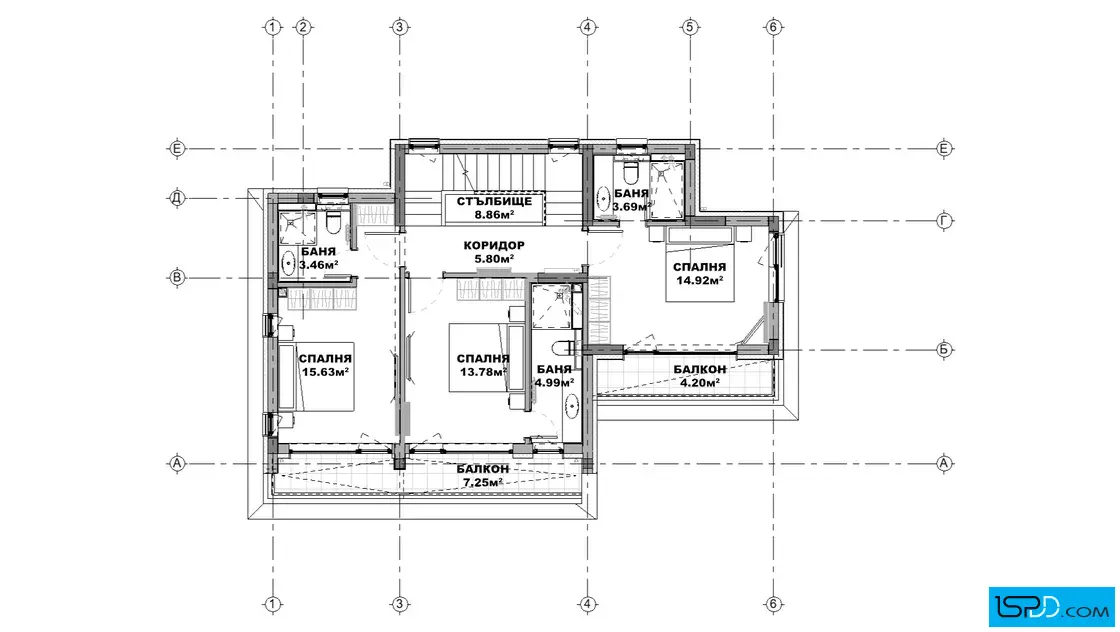 План на втори етаж План на втори етаж
