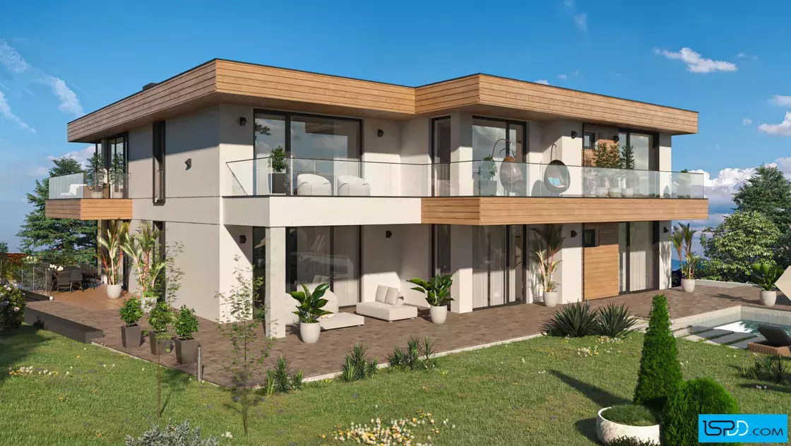 Проект на трифамилна къща в с. Бистрица