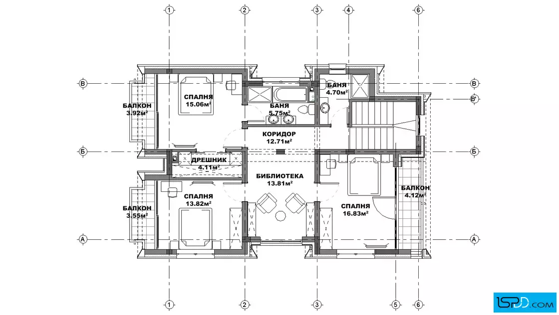 План на втори етаж