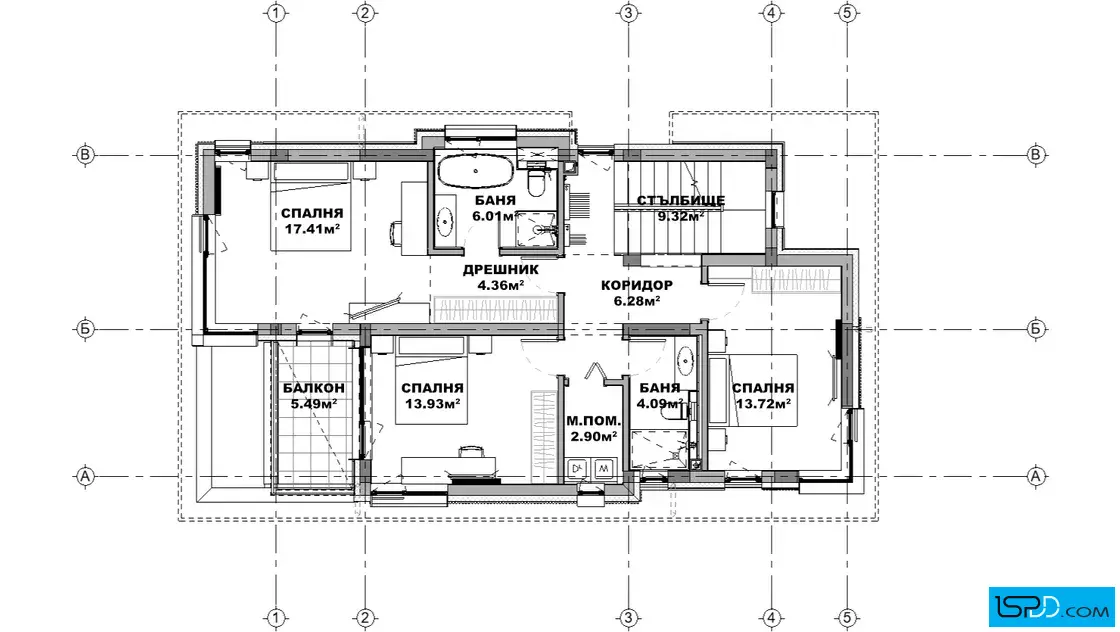 План на втори етаж План на втори етаж
