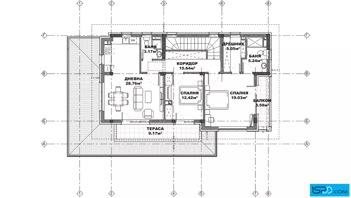 План на втори етаж
