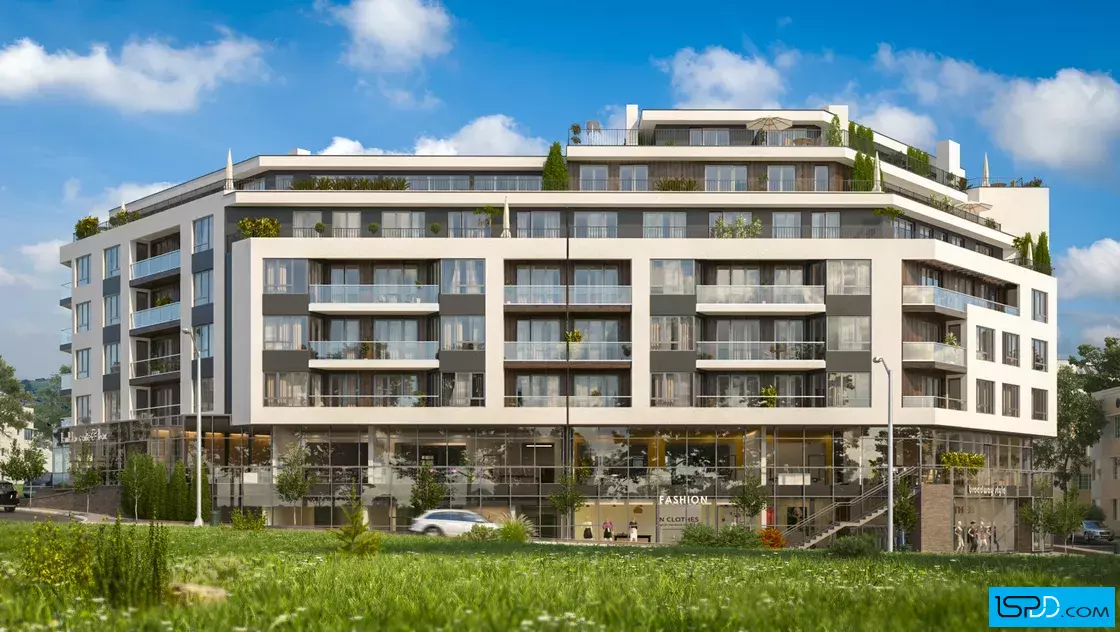 Жилищна сграда с търговски център