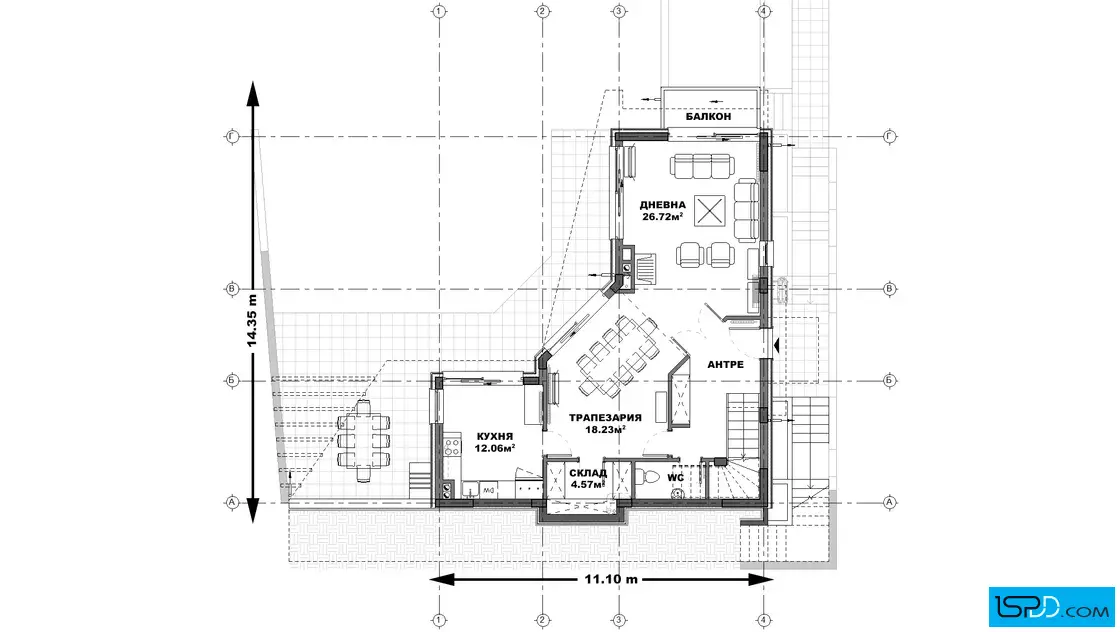 План на първи етаж