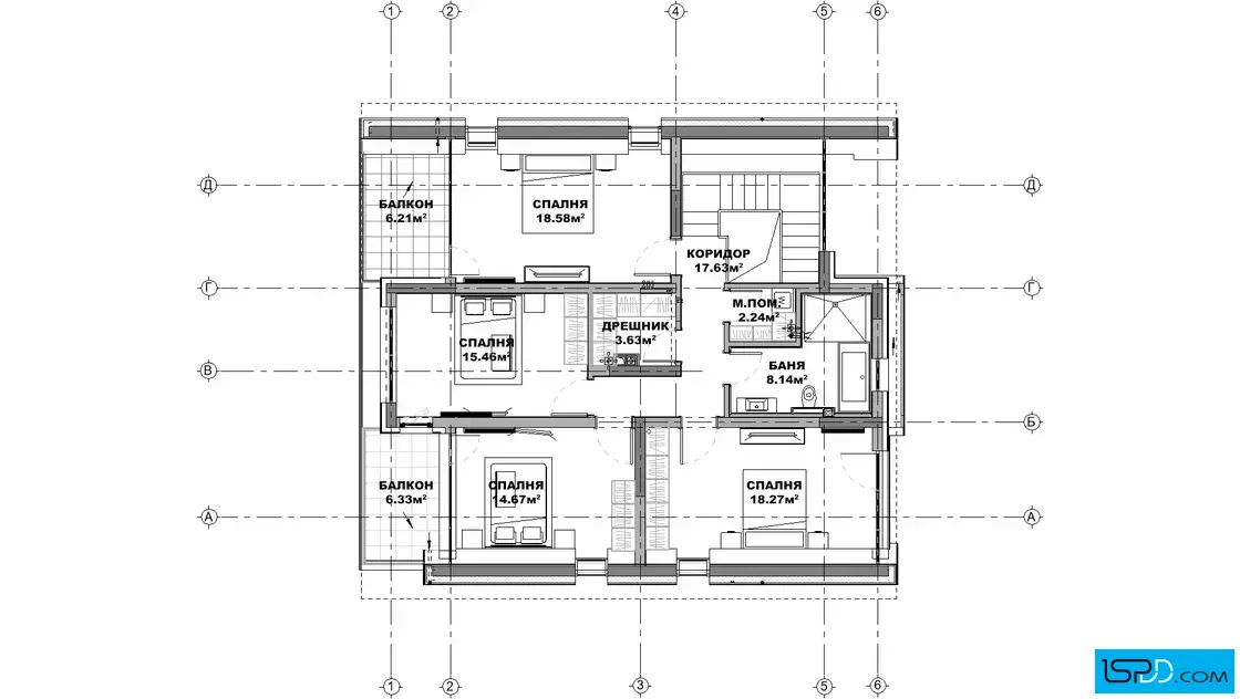 План на втори етаж