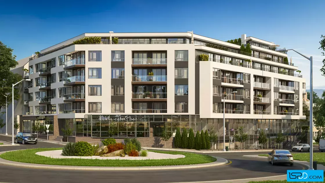 Жилищна сграда с търговски център