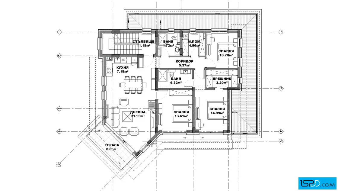 План на втори етаж