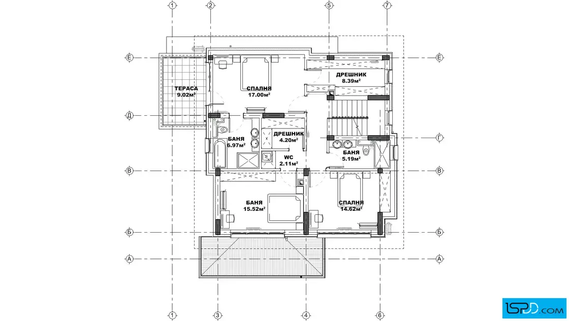 План на втори етаж