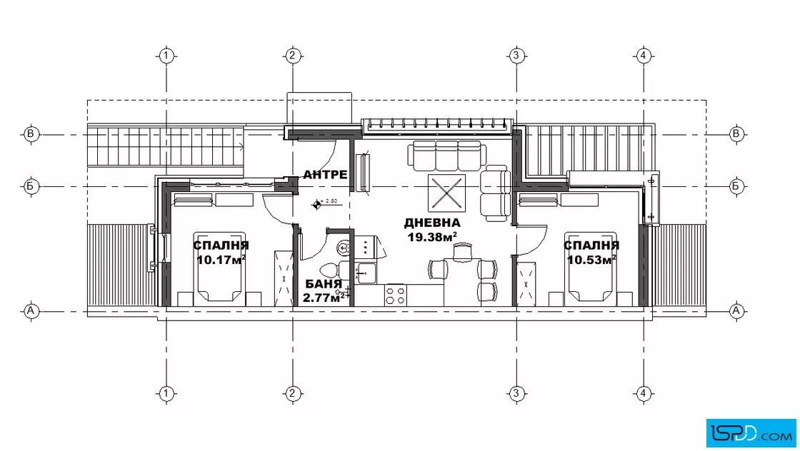План на втори етаж План на втори етаж
