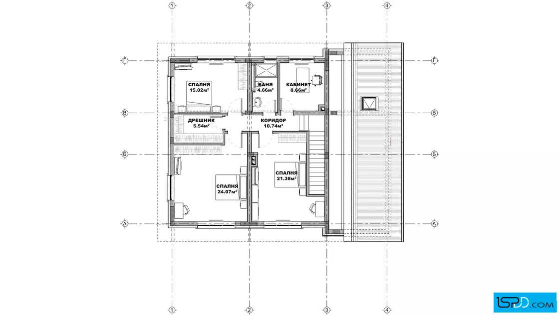 План на втори етаж План на втори етаж
