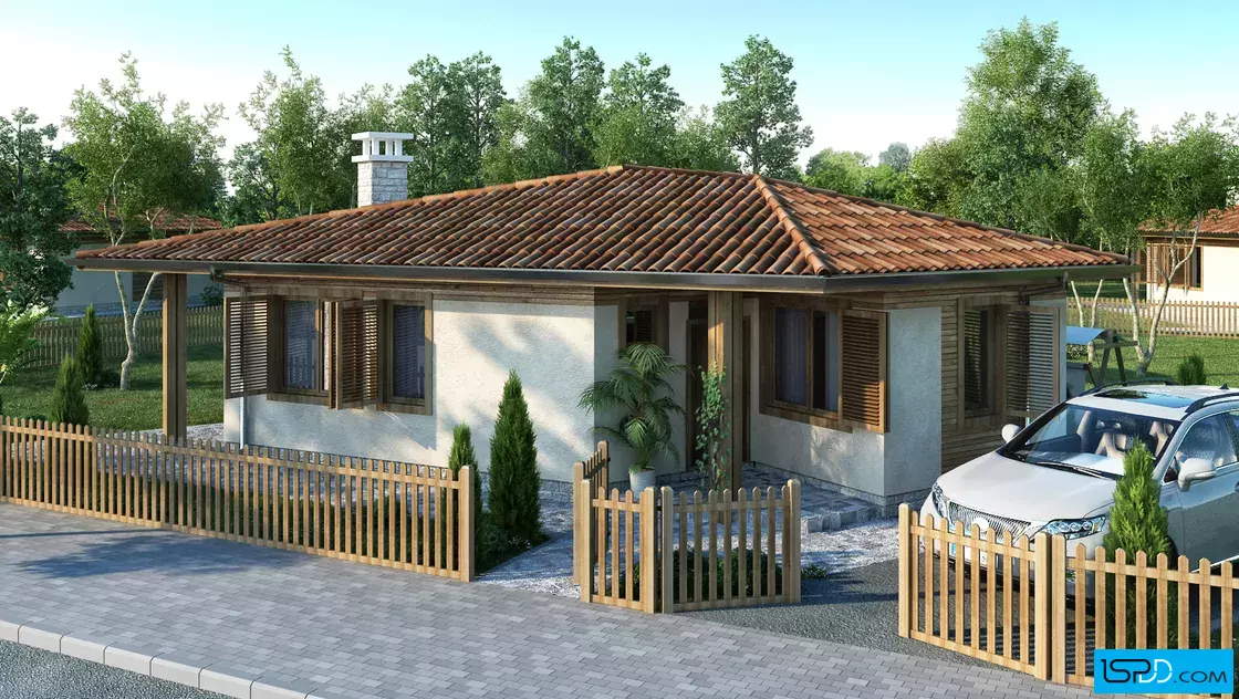 Проект 49 - Дървена сглобяема къща