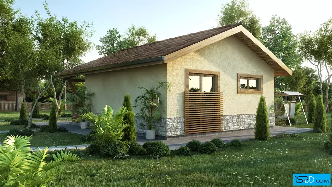 Проект 51 - Дървена сглобяема къща