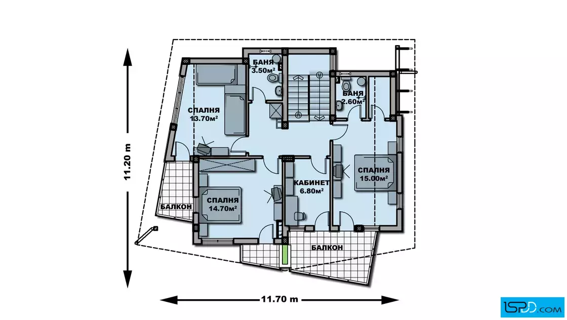 План на втори етаж