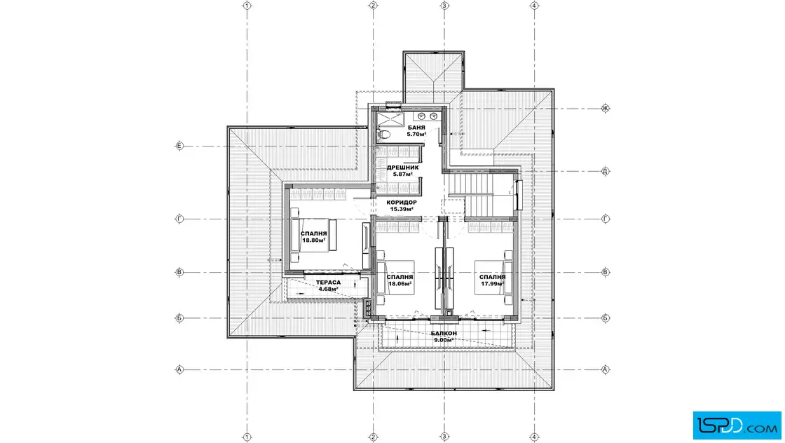 План на втори етаж План на втори етаж