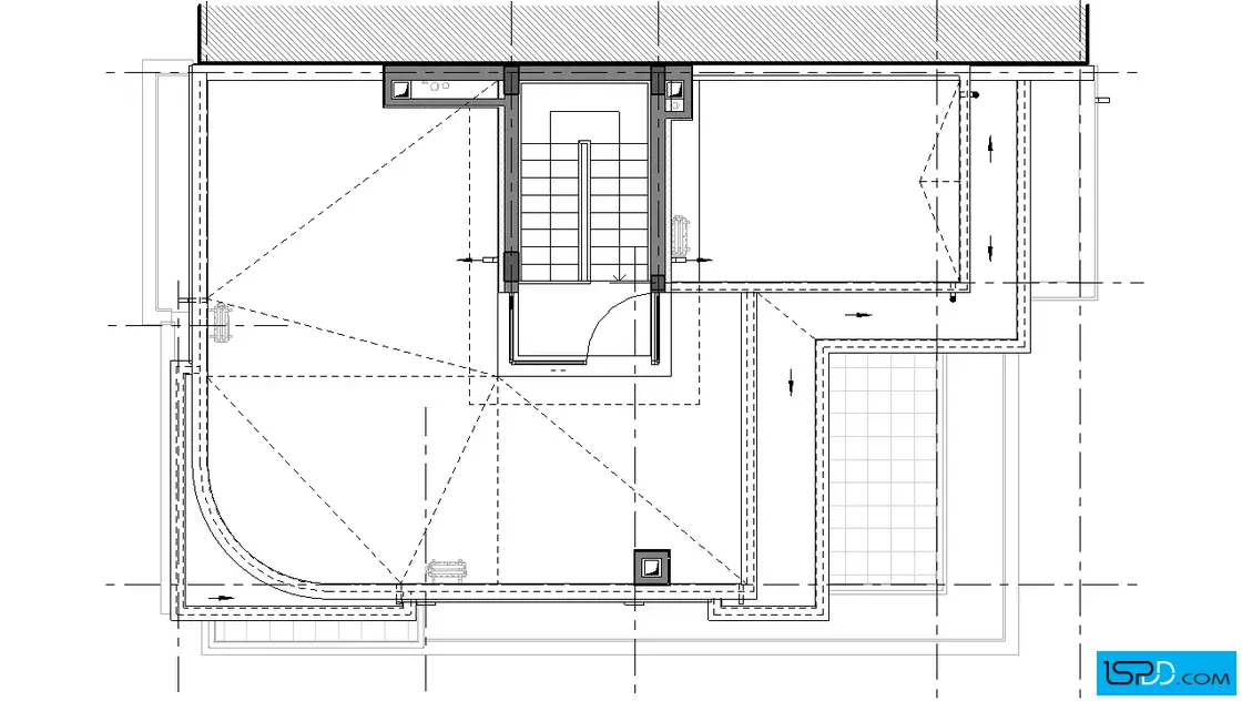 План на покривен етаж