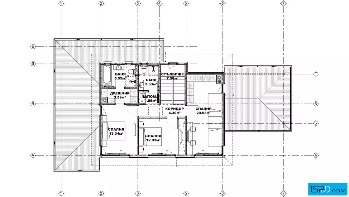 План на втори етаж План на втори етаж