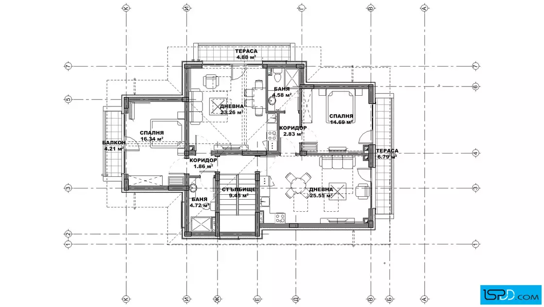План на трети етаж