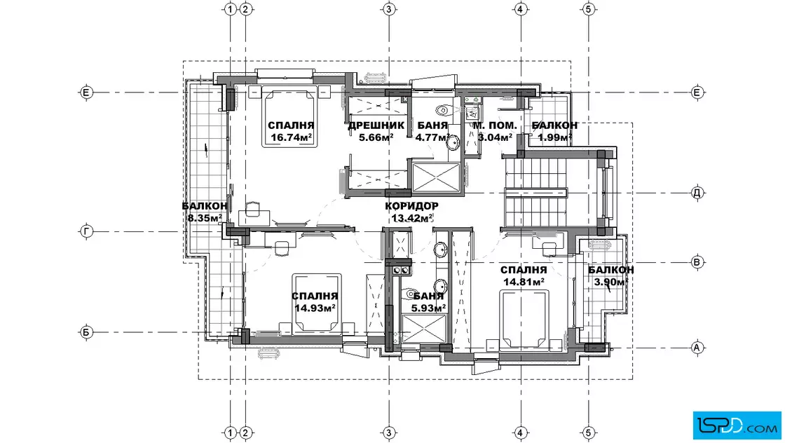 План на втори етаж