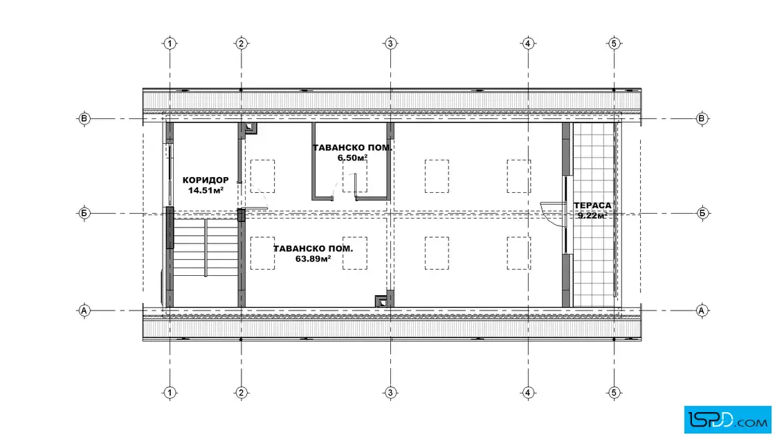 План на подпокривен етаж