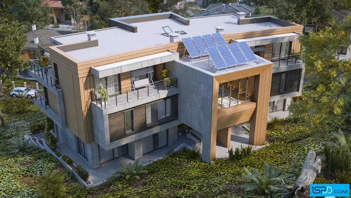 Двуфамилна сградав в с. Лозен