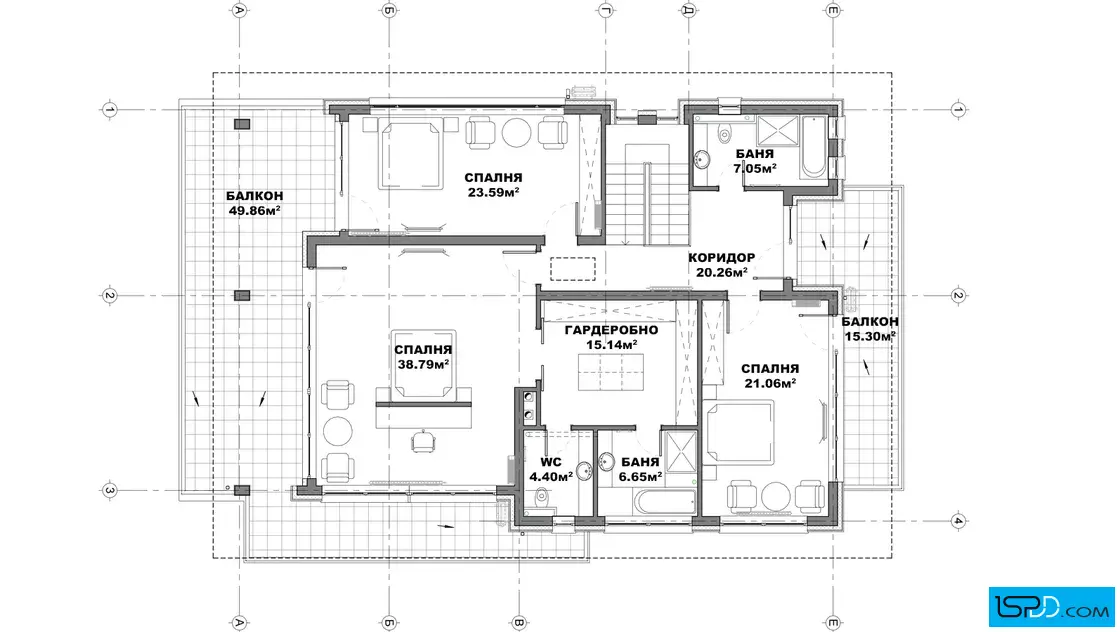 План на втори етаж