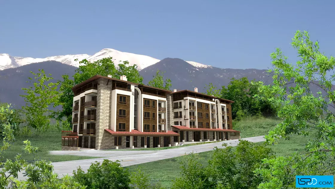 Жилищна сграда с магазини