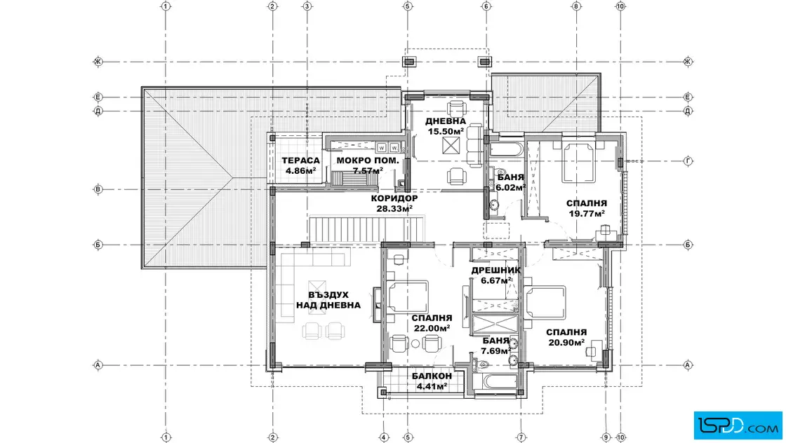 План на втори етаж