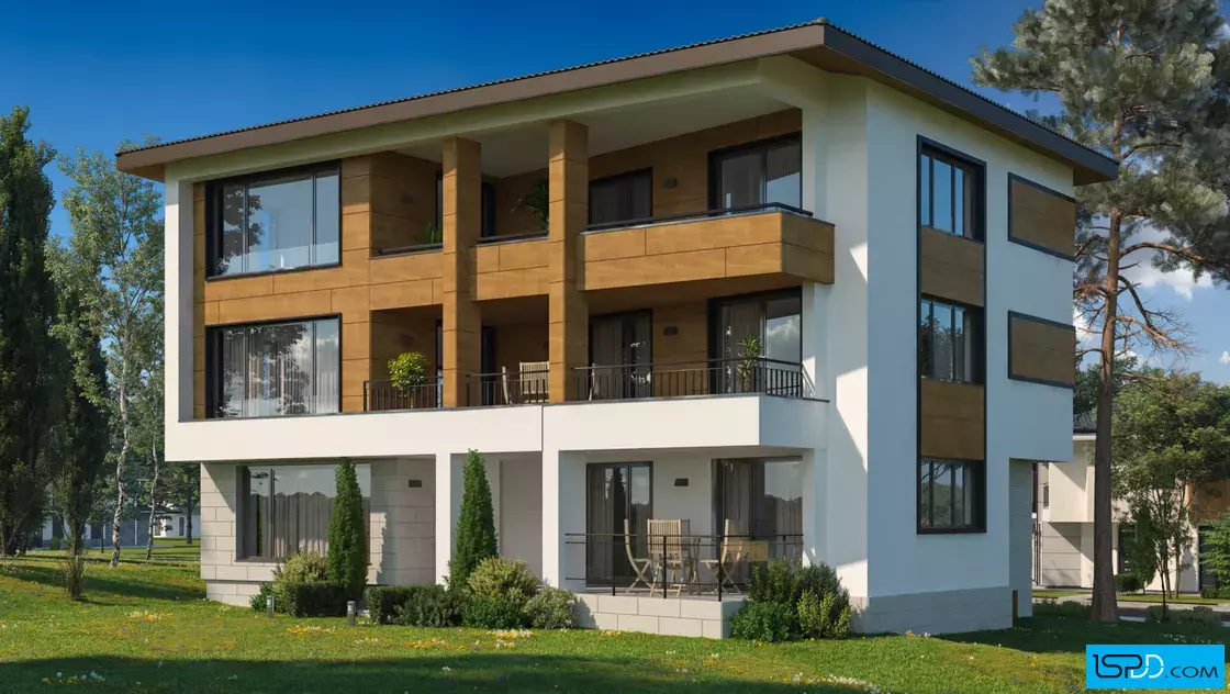 Проект на трифамилна къща в с. Панчaрево