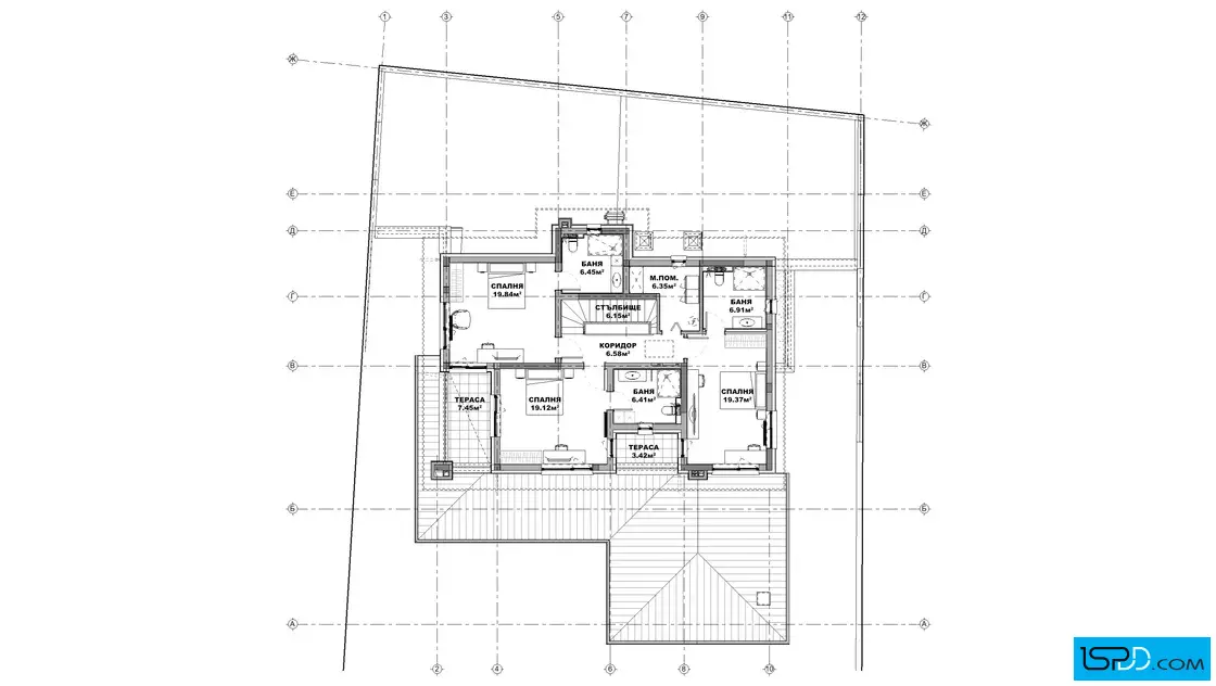 План на втори етаж План на втори етаж