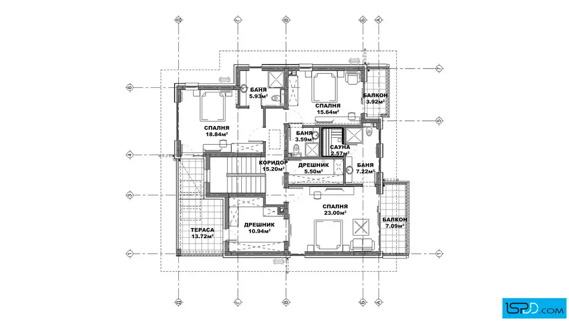 План на втори етаж