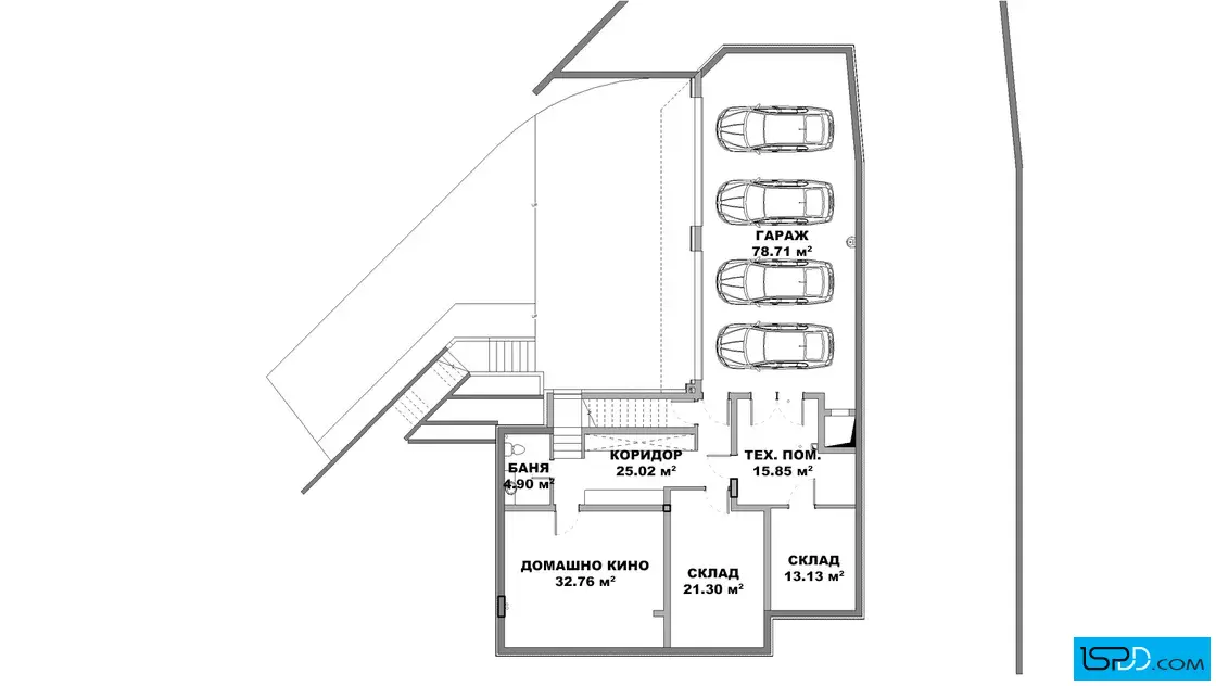 План на подземен етаж