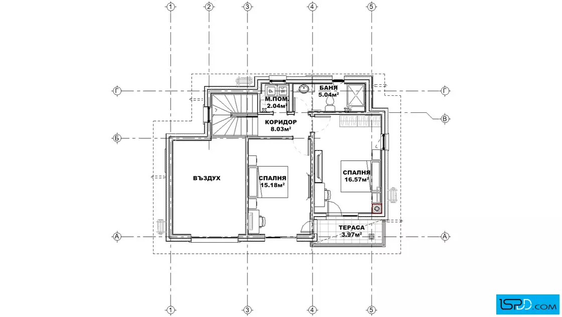 План на втори етаж План на втори етаж