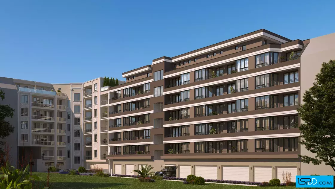 Жилищна сграда с магазини