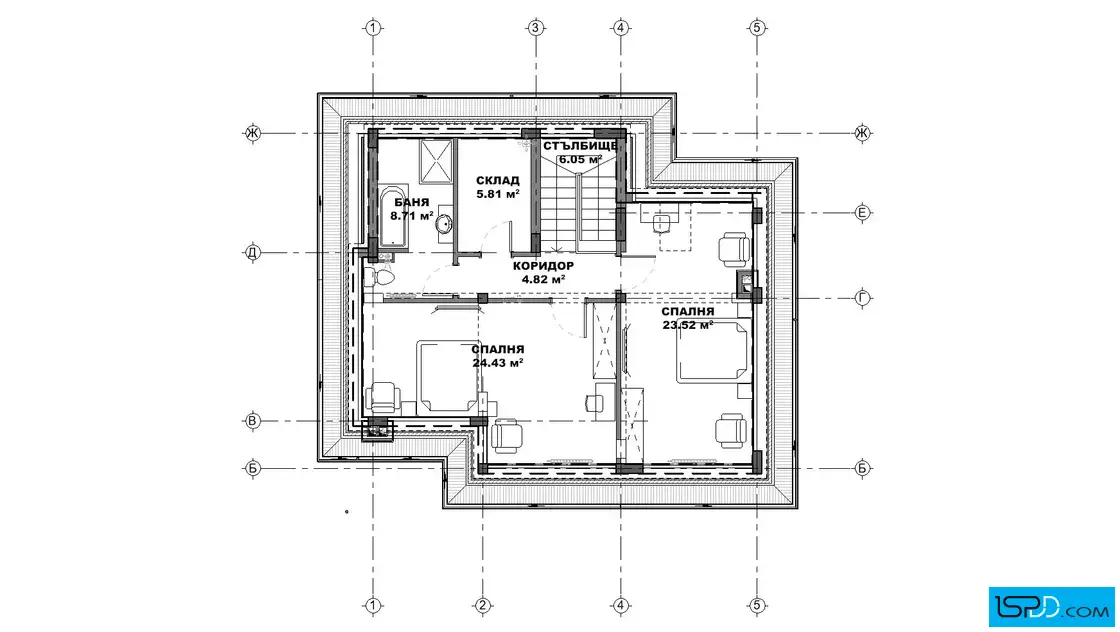 План на трети етаж