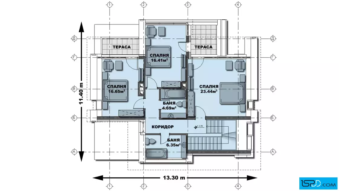 План на втори етаж