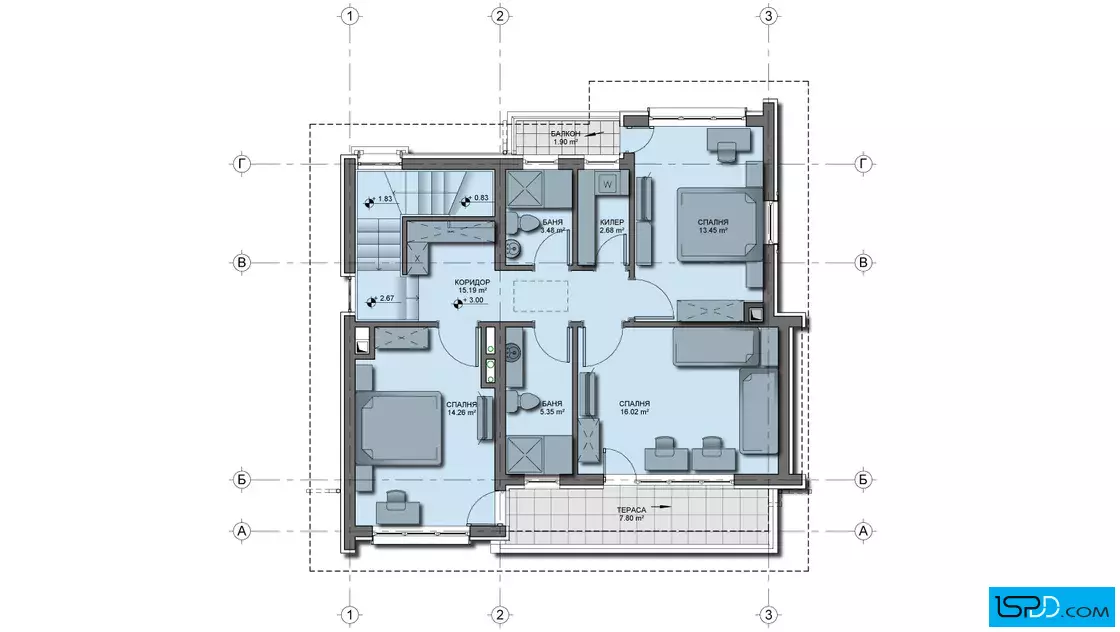 План на втори етаж