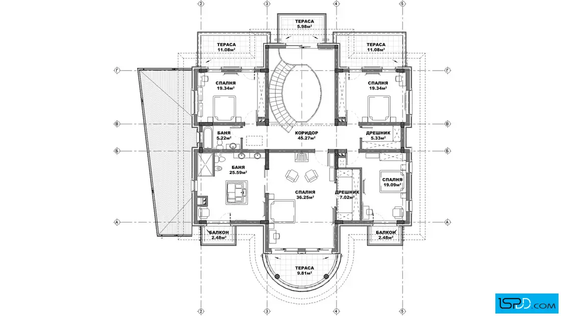 План на втори етаж