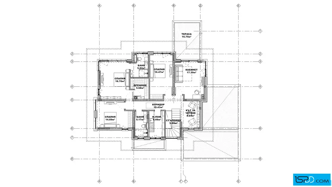 План на втори етаж План на втори етаж